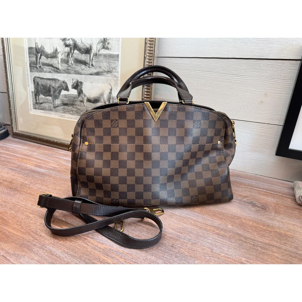 Louis Vuitton Damier Ebene Kensington Bowling Bag - Very Good